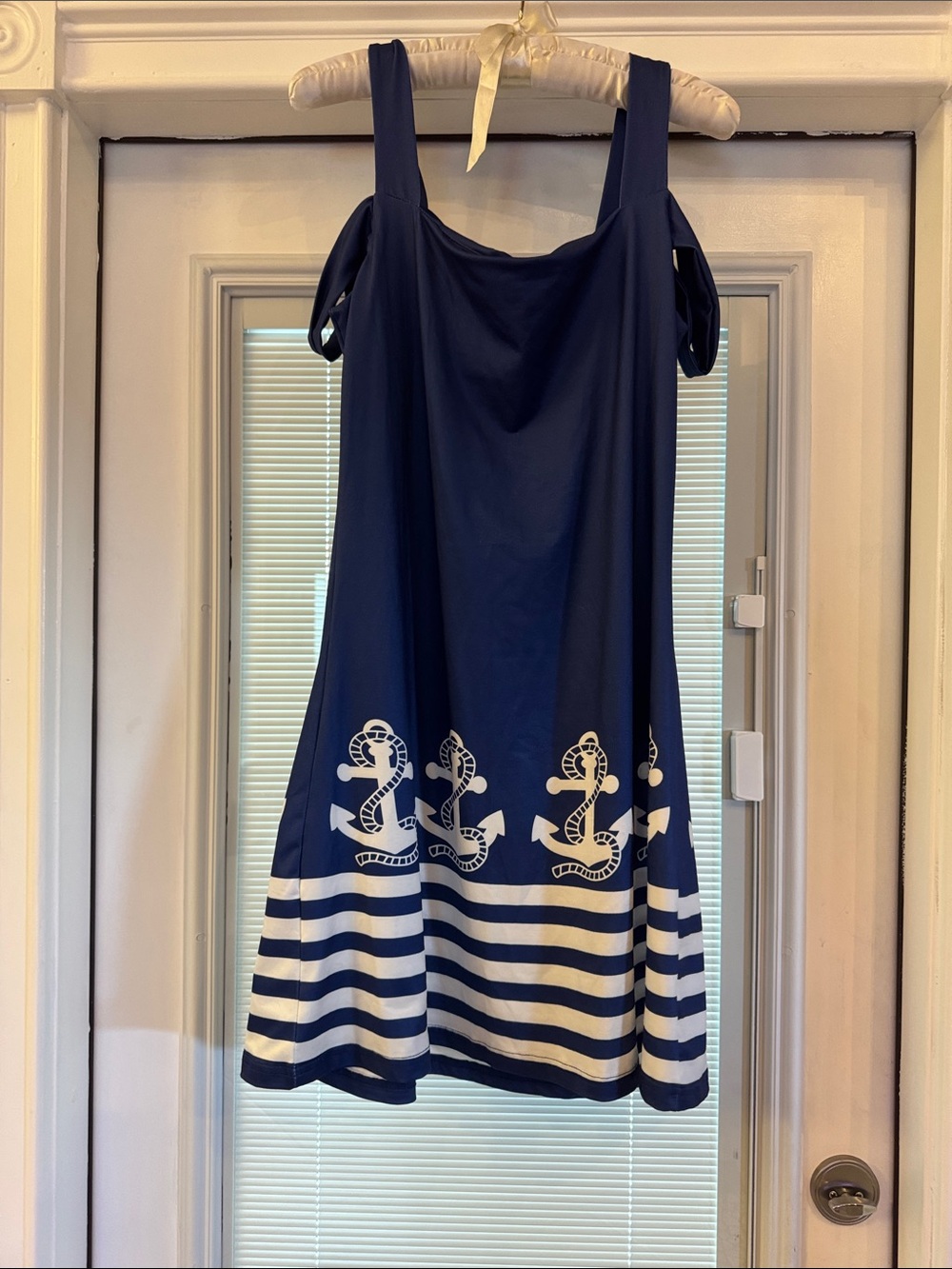Nautical Navy Anchor Striped ' Dress